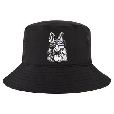 K9 Police Officer Police Dog Thin Blue Line Gift Cool Comfort Performance Bucket Hat