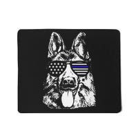 K9 Police Officer Police Dog Thin Blue Line Gift Mousepad