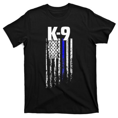 K9 Police Officer USA Flag LEO Cops Law Enforcement T-Shirt