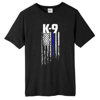 K9 Police Officer USA Flag LEO Cops Law Enforcement Tall Fusion ChromaSoft Performance T-Shirt