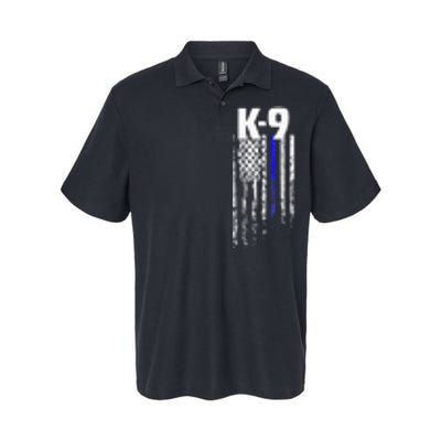 K9 Police Officer USA Flag LEO Cops Law Enforcement Softstyle Adult Sport Polo