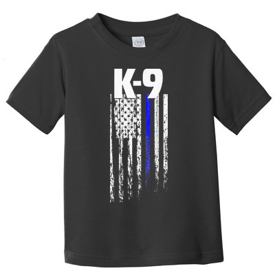 K9 Police Officer USA Flag LEO Cops Law Enforcement Toddler T-Shirt
