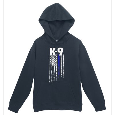 K9 Police Officer USA Flag LEO Cops Law Enforcement Urban Pullover Hoodie