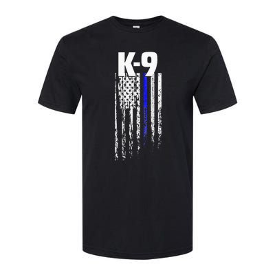 K9 Police Officer USA Flag LEO Cops Law Enforcement Softstyle CVC T-Shirt