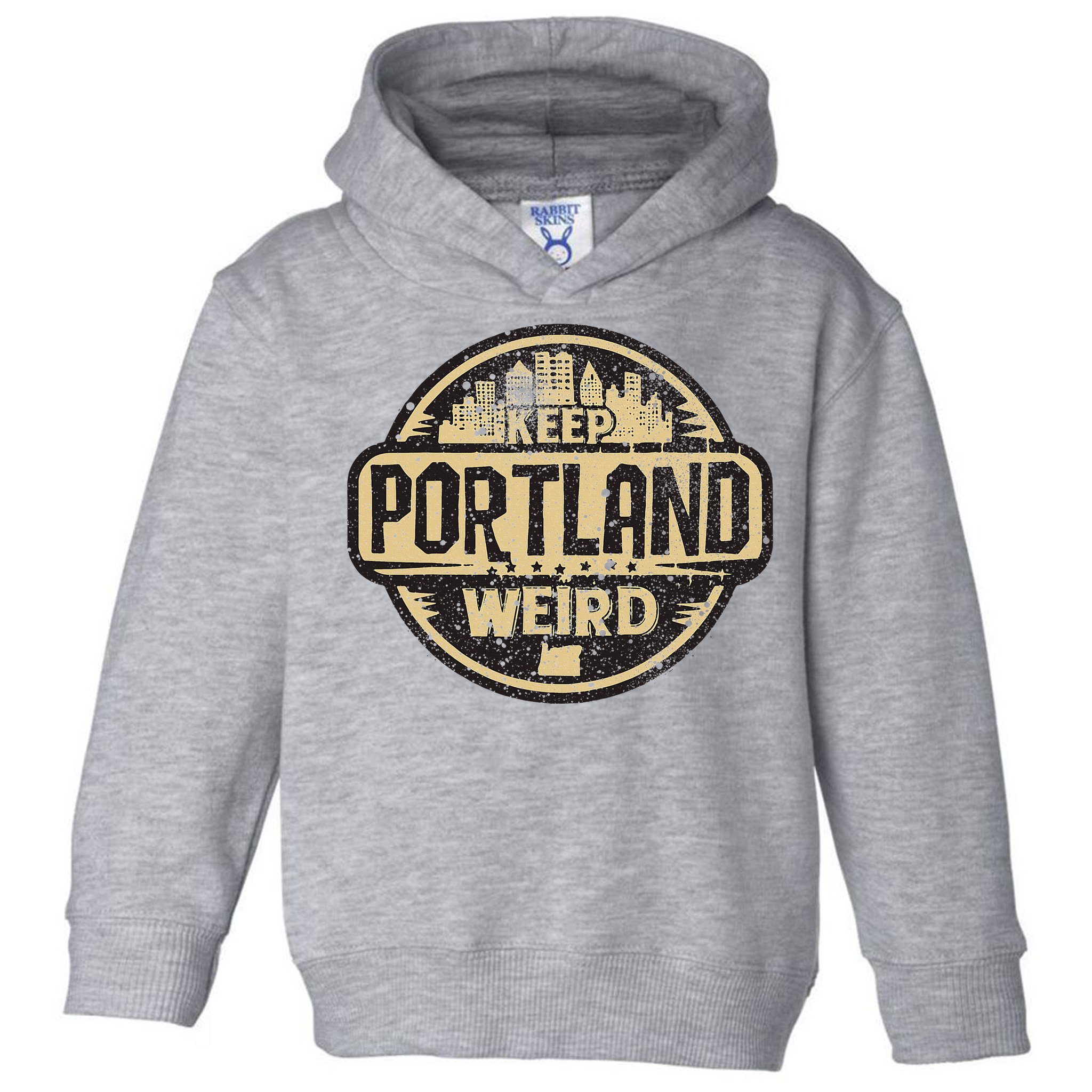 Keep Portland Oregon Weird Funny Toddler Hoodie