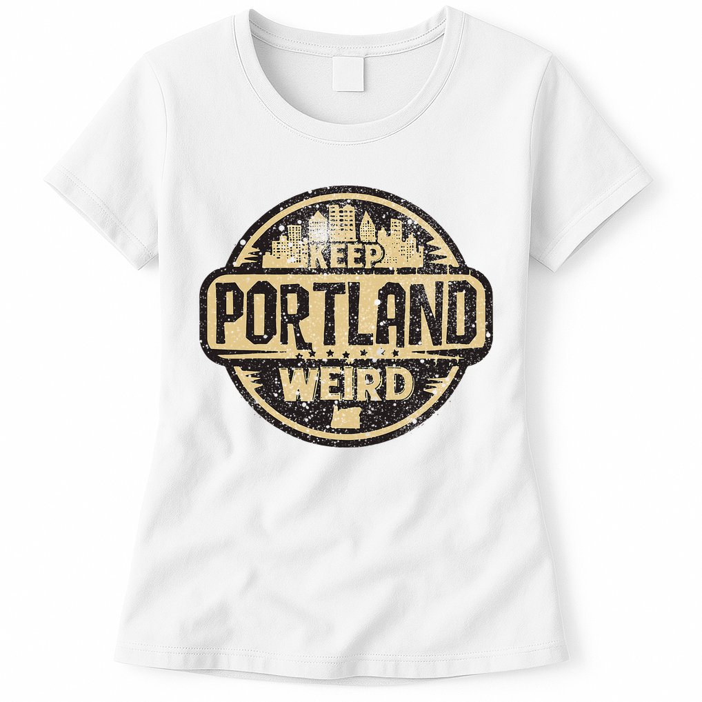 Keep Portland Oregon Weird Funny Womens T-Shirt
