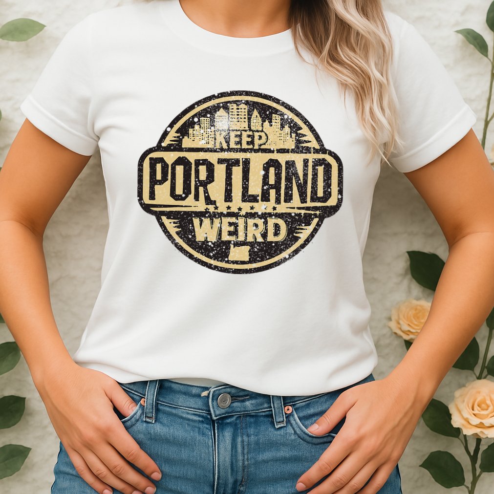 Keep Portland Oregon Weird Funny Womens T-Shirt