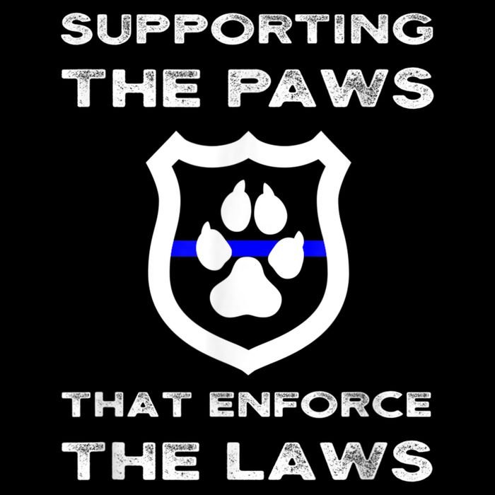 K9 Police Officer Support Supporting Paws That Enforce Laws Sustainable Bucket Hat