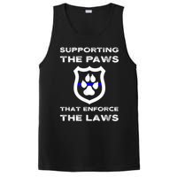 K9 Police Officer Support Supporting Paws That Enforce Laws PosiCharge Competitor Tank