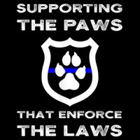K9 Police Officer Support Supporting Paws That Enforce Laws Wool Snapback Cap