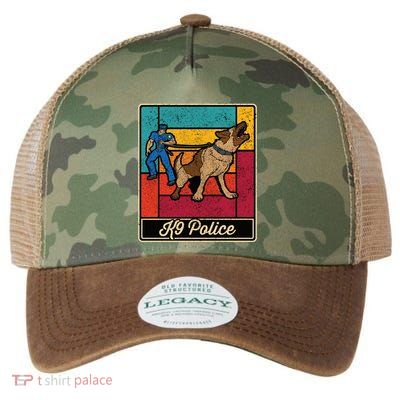 K9 Police Officer Vintage Law Enforcet Dog Legacy Tie Dye Trucker Hat