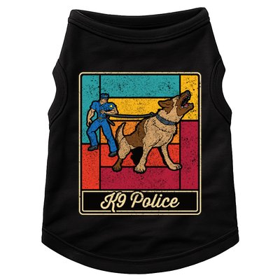 K9 Police Officer Vintage Law Enforcet Dog Doggie Tank