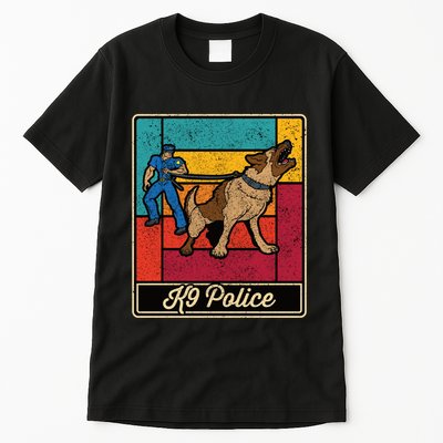 K9 Police Officer Vintage Law Enforcet Dog Tall T-Shirt