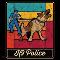 K9 Police Officer Vintage Law Enforcet Dog Tall T-Shirt