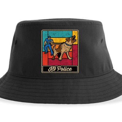 K9 Police Officer Vintage Law Enforcet Dog Sustainable Bucket Hat