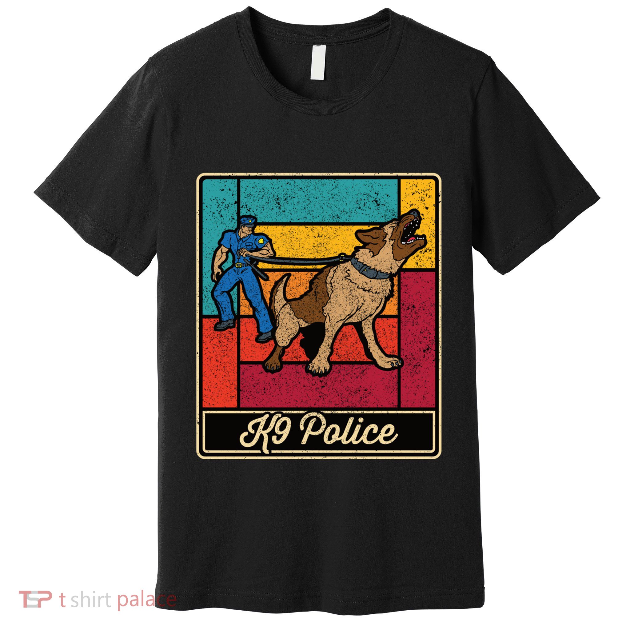 K9 Police Officer Vintage Law Enforcet Dog Premium T-Shirt