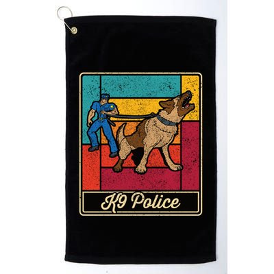 K9 Police Officer Vintage Law Enforcet Dog Golf Towel