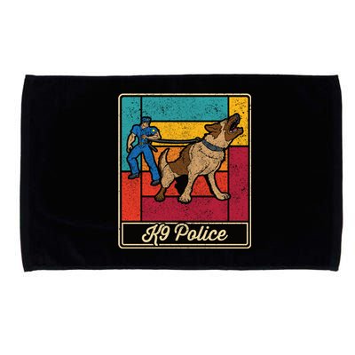 K9 Police Officer Vintage Law Enforcet Dog Microfiber Hand Towel