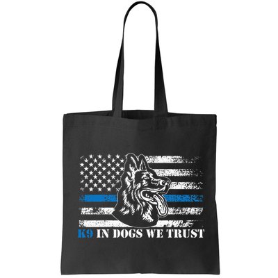 K9 Police Officer Blue Line We Trust K9 Police Dog Bag
