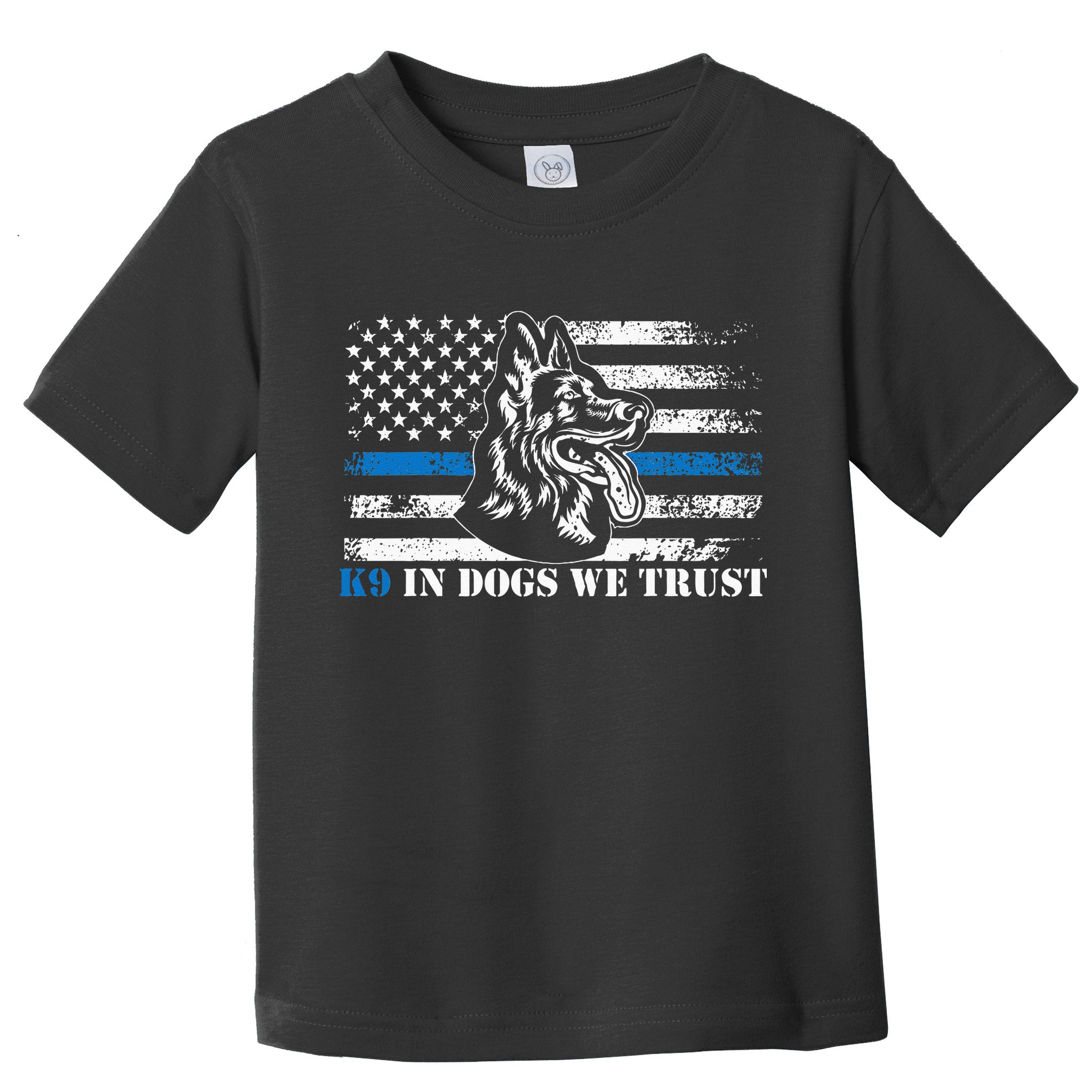 K9 Police Officer Blue Line We Trust K9 Police Dog Toddler T-Shirt
