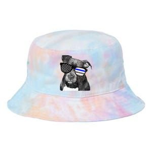 K9 Police Officer Police Pitbull Thin Blue Line Premium Tie Dye Newport Bucket Hat