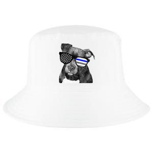 K9 Police Officer Police Pitbull Thin Blue Line Premium Cool Comfort Performance Bucket Hat