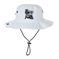 K9 Police Officer Police Pitbull Thin Blue Line Premium Legacy Cool Fit Booney Bucket Hat