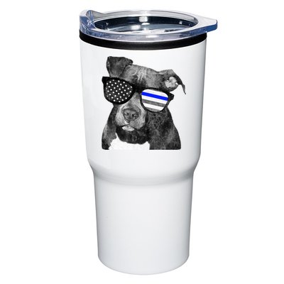 K9 Police Officer Police Pitbull Thin Blue Line Premium Tumbler