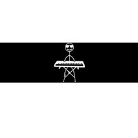 Keyboard Piano Pianist Stick Figure Piano Player Bumper Sticker