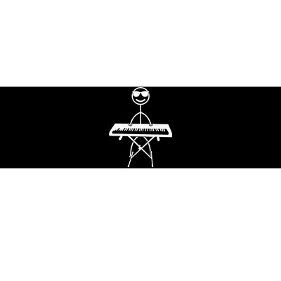 Keyboard Piano Pianist Stick Figure Piano Player Bumper Sticker