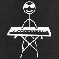 Keyboard Piano Pianist Stick Figure Piano Player 11oz C Handle Ceramic Mug
