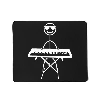 Keyboard Piano Pianist Stick Figure Piano Player Mousepad