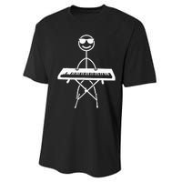 Keyboard Piano Pianist Stick Figure Piano Player Performance Sprint T-Shirt