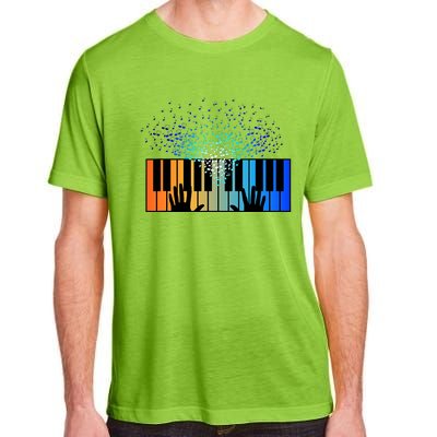 Keyboard Piano Player Funny Musician Keyboardist Gag Adult ChromaSoft Performance T-Shirt