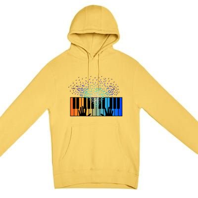 Keyboard Piano Player Funny Musician Keyboardist Gag Premium Pullover Hoodie