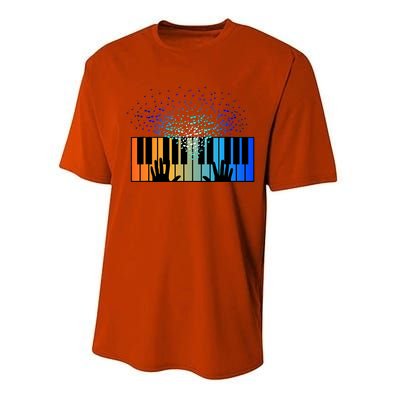 Keyboard Piano Player Funny Musician Keyboardist Gag Performance Sprint T-Shirt