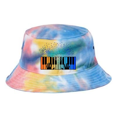 Keyboard Piano Player Funny Musician Keyboardist Gag Tie Dye Newport Bucket Hat