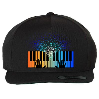 Keyboard Piano Player Funny Musician Keyboardist Gag Wool Snapback Cap