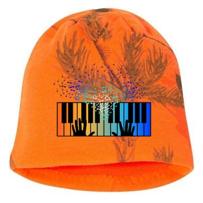 Keyboard Piano Player Funny Musician Keyboardist Gag Kati - Camo Knit Beanie