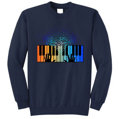 Keyboard Piano Player Funny Musician Keyboardist Gag Tall Sweatshirt