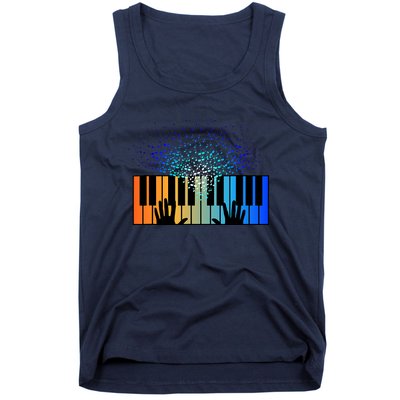 Keyboard Piano Player Funny Musician Keyboardist Gag Tank Top