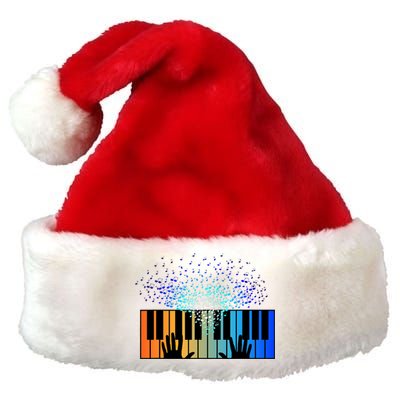 Keyboard Piano Player Funny Musician Keyboardist Gag Premium Christmas Santa Hat