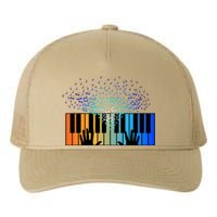 Keyboard Piano Player Funny Musician Keyboardist Gag Yupoong Adult 5-Panel Trucker Hat