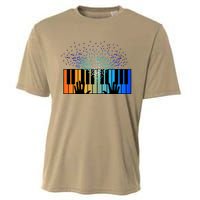 Keyboard Piano Player Funny Musician Keyboardist Gag Cooling Performance Crew T-Shirt