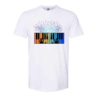 Keyboard Piano Player Funny Musician Keyboardist Gag Softstyle CVC T-Shirt