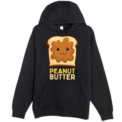 Kawaii Pb&J Peanut Butter & Jelly Matching Halloween Costume Premium Pullover Hoodie