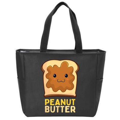 Kawaii Pb&J Peanut Butter & Jelly Matching Halloween Costume Zip Tote Bag