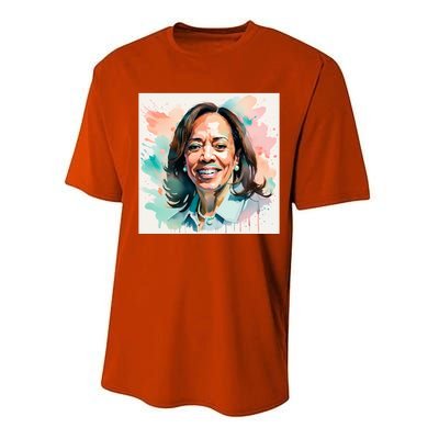 Kamala Pastel Portrait Kamala Harrits Art Kamala Harris Performance Sprint T-Shirt