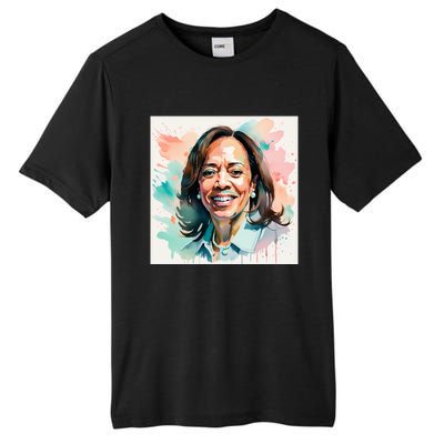 Kamala Pastel Portrait Kamala Harrits Art Kamala Harris Tall Fusion ChromaSoft Performance T-Shirt