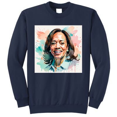 Kamala Pastel Portrait Kamala Harrits Art Kamala Harris Sweatshirt